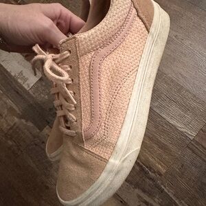 Light pink, woven women’s vans